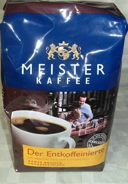 Meister Kaffee Ganze Bohne "Der Entkoffeinierte" 500g